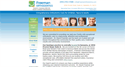Desktop Screenshot of freemanorthodontics.com